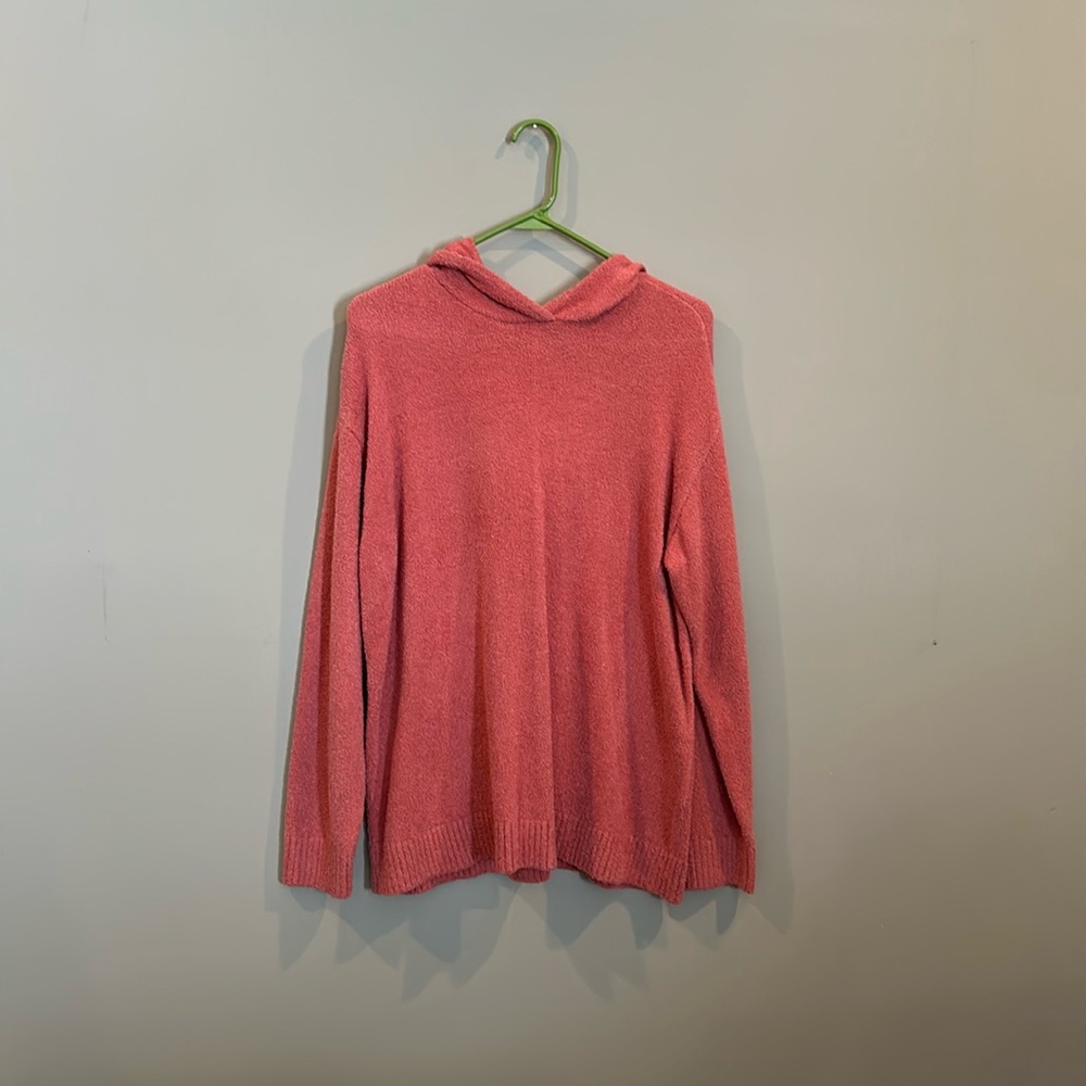 Women’s Land’s End hooded sweatshirt. Pink size XL